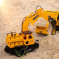 Top Race Remote Control Dump Truck - 5-Channel Electric Radio Control Construction Vehicles - Realistic Toy with Lights and Soun