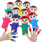 ShinyRelief 40 Pcs Feeling Finger Puppets Hand Puppets Counselor Gifts Social Emotional Learning Activities with 10 Expression F