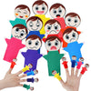 ShinyRelief 40 Pcs Feeling Finger Puppets Hand Puppets Counselor Gifts Social Emotional Learning Activities with 10 Expression F