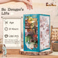 Cutebee Diy Book Nook Kit For Adults, Diy Wooden Miniature House Dollhouse Kit Ancient Chinese Landscapes Bookshelf Insert Decor