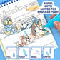 Horizon Group USA Aqua Art - Reusable Water Reveal Pages, 6"x9", Bluey, Model 214736, No-Mess Drawing and Coloring