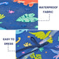 Fiodrimy Kids Art Smock, Dinosuar Painting Smocks With Pocket, Waterproof Artist Long Sleeve Artist Apron For Child Boys 3-7 Years, Medium