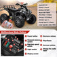 SOAR Remote Control 4 Wheeler for Kids, Black Electric ATV, 12V Battery, LED Lights, Music, High/Low Speed, Ages 3-6