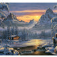 Buffalo Games 1000 Piece Jigsaw Puzzle - Evening On Mountain Lake, Multicolor, Precision-Cut, 26.75 x 19.75 inches, Model 13908