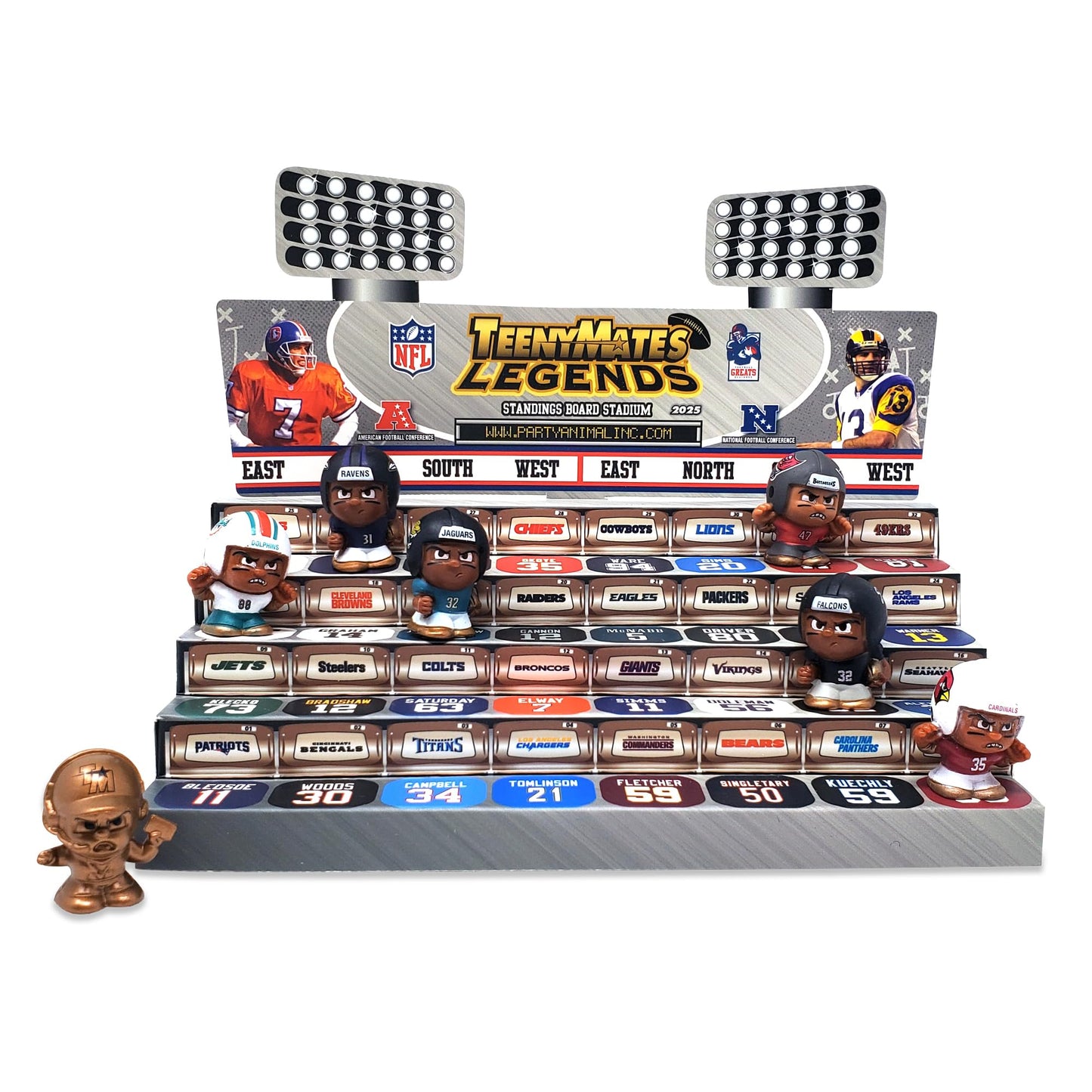 Party Animal NFL TeenyMates Legends Series 3 Collector Tin Gift Set