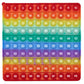Pop-N-Teach 100 Pop It Fidget Toy Rainbow Hundreds Chart For Kids -Counting Toys - Popits For Kids - Count To 100 Numbers - 1St