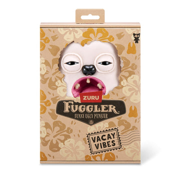 Fuggler Vacay Vibes By Zuru, Funny Ugly Monster, Plush, Collectible, Toy (Hedge Grog - Cream)