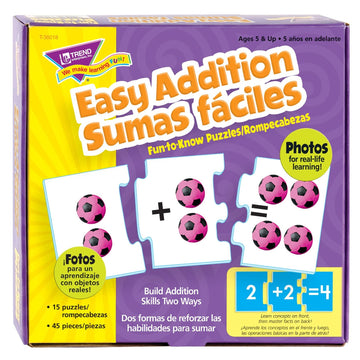 Trend Easy Addition/Sumas Faciles Fun-To-Know Puzzles