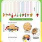 Panitay 24 Pcs Mexican Poncho And Sombrero Set And Fiesta Necklaces Bead,Cinco De Mayo Mexican Fiesta Serape Poncho With Straw S