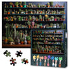 Puzzles for Adults, 1000 Piece Jigsaw Puzzles,Collection of Various Potted Mini Cacti on Shelves Hard Difficult Challenging Puzz