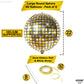 Katchon, Gold Disco Ball Balloons - 22 Inch, Pack Of 6 | Metallic Gold Disco Balloons For Graduation Decorations, Class Of 2025