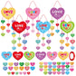Pasimy 24 Sets Religious Valentines Day Crafts Kits Valentine Heart Hanging Ornaments Colorful Religious DIY Gift Crafts Make Y