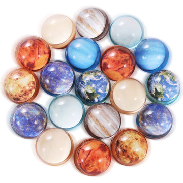 Pllieay 24Pcs Space Solar System Eight Planets Themed Bouncy Balls For Kids Party Favors, Gift Bag Filling, 32Mm