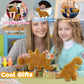 Isaacalyx Small Dino Chicken Nugget Pillow Set, 5 Packs Soft Cotton for Birthday Gifts & Dinosaur Theme Party Decorations