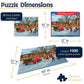 White Mountain Christmas Puzzles 1000 Pieces Winter Theme Jigsaw Puzzle For Adults And Family - Main Street
