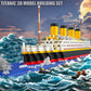 Emeetlinn Titanic Model Micro Mini Blocks Set, 1860pcs, 3D Plastic Ship Model, DIY Gift for Adults and Kids, Model 66503