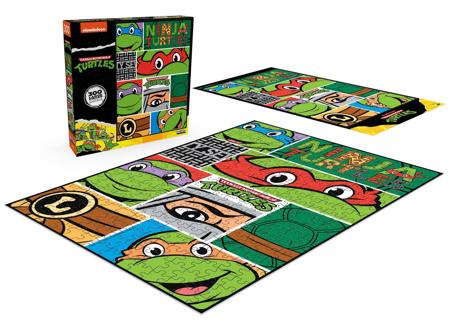 Buffalo Games - Viacom - Tmnt Closeups - 300 Piece Jigsaw Puzzle For Adults -Challenging Puzzle Perfect For Game Nights - Finished Size Is 21.25 X 15.00