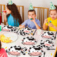 Gisgfim 96 Pcs Cow Print Party Supplies Cow I'M One Paper Plates Napkins Cow Print Party Disposable Tableware Cow Birthday Decor