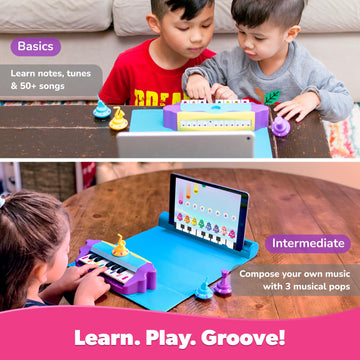 Playshifu Plugo Tunes - Interactive Musical Toy And Piano Learning Kit, Educational Toys For Early Skill Development In Kids Age