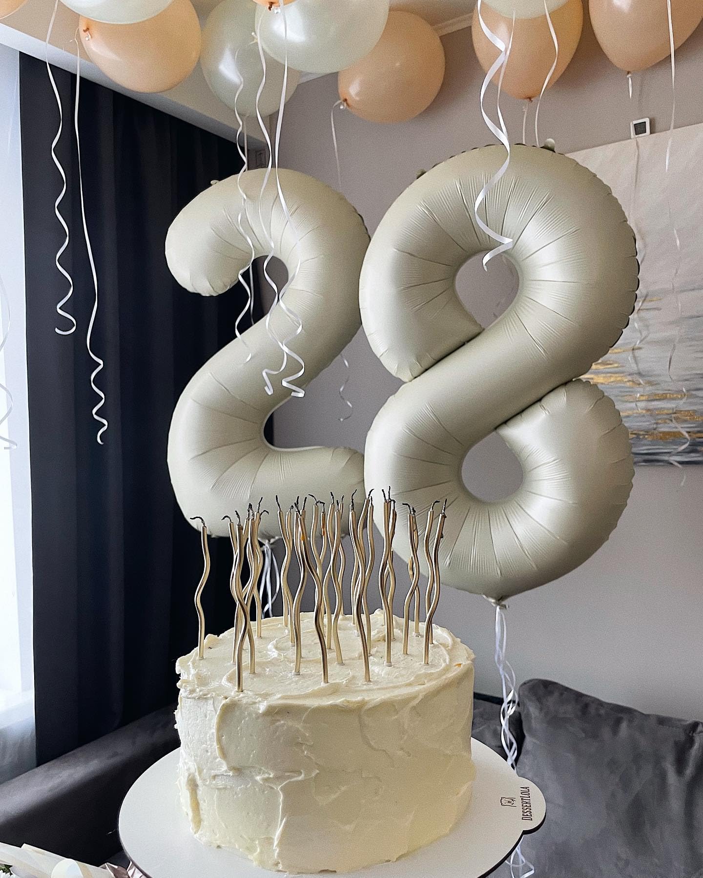 25 Balloon Number, Cream White Number 25Th Birthday Balloons 40 Inch, 25 Or 52 Years Old Cream White Birthday Decorations For Me
