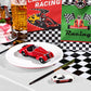 Irenare Car Birthday Party Supplies Racing Party Decorations Road Tablecloth Racetrack Table Runner Table Covers For Kids Boy Car Theme Birthday Party, 54 X 108 Inch (White,6 Sheets)