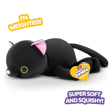 Hug-A-Lumps Kitty(Cleo) Weighted Plush 3.3 Lbs, Cuddly, Squishy, Comfort Plush, Anti-Stress By Zuru