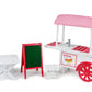Playtime By Eimmie 18 Inch Doll Furniture - Hot Dog Food Cart And Dolls Accessories - Wooden Playsets - Fits American, Generation, My Life & Similar 14”-18” Girl Dolls Stuff - Girls Toys