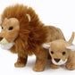 Ice King Bear Lion Father And Baby Stuffed Animals Lifelike Plush Toy 12 Inches Length