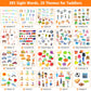 Ednzion Bilingual Talking Flash Cards With 385 Sight Words (English/Spanish, Letters And Numbers), Montessori Educational Learning Interactive Toddler Toys, Speech Therapy Autism Sensory Toys, Blue