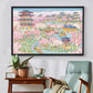 MOMIBOOK Puzzles for Adults 1000 Piece Jigsaw Puzzles of Cherry Blossom Dream, Painting Image Difficult Challenging Hard Impossi