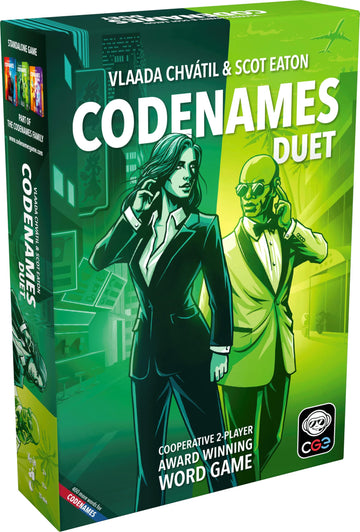Cge Codenames: Duet Board Game (2Nd Edition) The Top Secret Cooperative Word Association Game For Two Players & Couples Game Nig