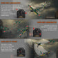 GLUISEUR RC Plane 4 Channel Remote Control Airplanes, 4-CH RC Airplane Ready to Fly Zero-Fighter Radio Controlled Aircraft for B