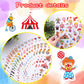 Cute Carnival Circus Stickers 820 Count Party Goodie Gifts Bags Decor Red White Elephant Clown Adhesive Stickers For Kids Girls Boys Birthday Invitations Art Craft Decor School Game Class Rewards