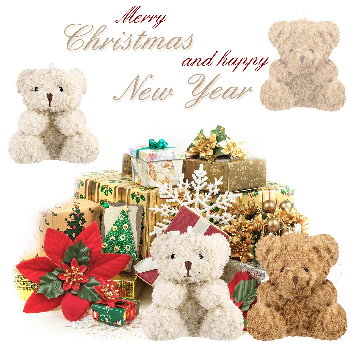 10 Pieces Plush Mini Teddy Bear 4 Inch Stuffed Animals Tiny Soft Bear Doll For Graduation Birthday Wedding Baby Shower Decoratio