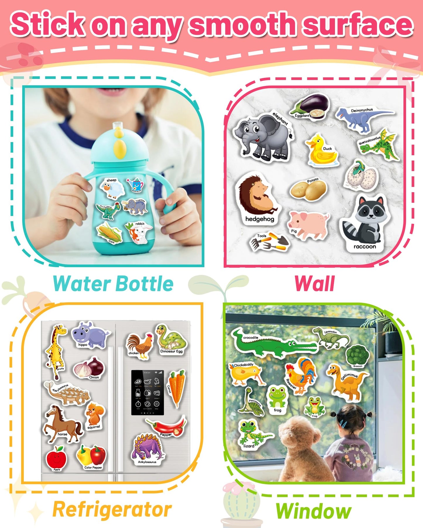 3 Pack Reusable Sticker Book For Toddlers 2-4 Years, Toddler Sticker Book For Kids, Toddler Activities Crafts Preschool Learning