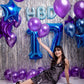 Navy Blue Number 17 Balloon 40 Inch, 17 Number Balloon, 17Th Navy Blue Birthday Decorations, 17 Year Old Girls Boys Blue Party S