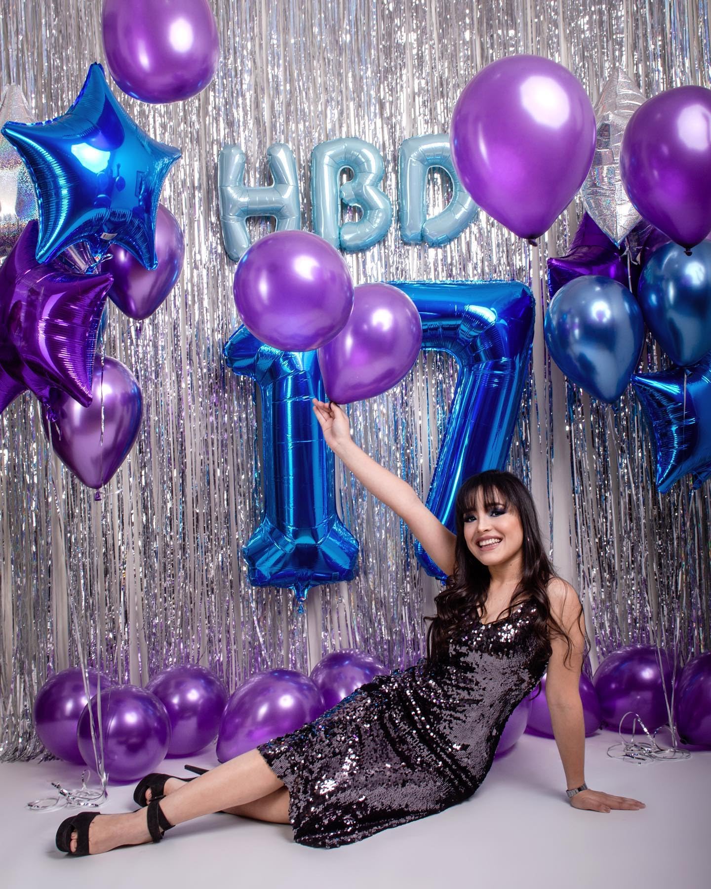 Navy Blue Number 17 Balloon 40 Inch, 17 Number Balloon, 17Th Navy Blue Birthday Decorations, 17 Year Old Girls Boys Blue Party S
