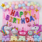 Canrevel Happy Birthday Banner 13Pcs 16 Inch Mylar Foil Letters Balloons Birthday Party Decorations For Kids And Adults - 3D Rai