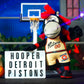 Bleacher Creatures NBA Mascot Plush Figure - Detroit Pistons Hooper, 10" Polyester, City Edition '24-'25