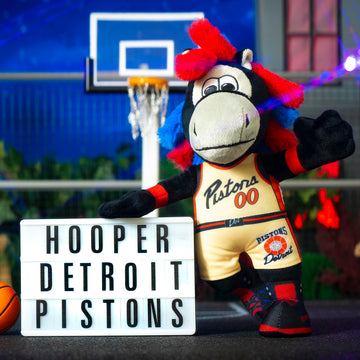 Bleacher Creatures NBA Mascot Plush Figure - Detroit Pistons Hooper, 10" Polyester, City Edition '24-'25