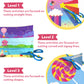 Skillmatics Art & Craft Activity Kit - Snip, Snip Unicorns & Princesses, Child Safe Scissors Activity, Develop Scissor Skills, Craft Kits, Tiktok Viral Sensation, Gifts For Ages 3, 4, 5, 6, 7
