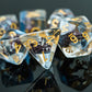 UDIXI Polyhedral DND Dice Set, Resin D&D Dice Filled with Sailboat for Dungeons and Dragons Role Playing Game(RPG),MTG,Pathfinde