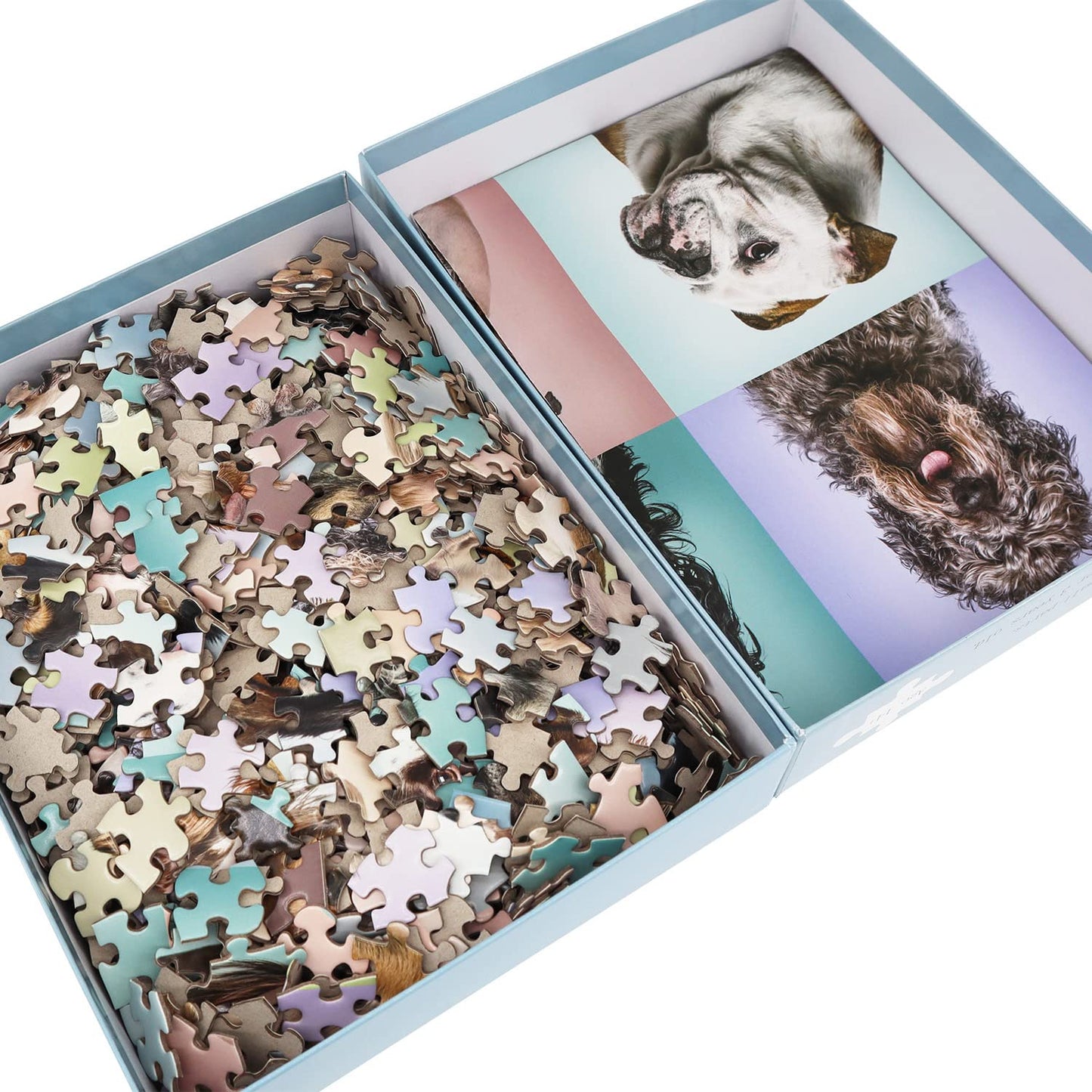 BEDUKE Jigsaw Puzzles for Adults 1000 Piece - Every Piece is Unique - Precise Interlocking Thick Sturdy Cardboard Dogs Animals F
