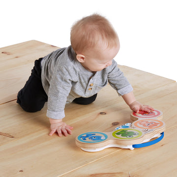 Baby Einstein Wooden Drum Musical Toy, Ages 6 Months+, Model 11650-6, 1 Count, Colorful Design, Engaging Sound Features