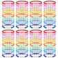 Zhlishqinjj 96 Pcs Colorful Friendship Heart Bracelets, Cute Clay Beads Bracelet Bulk Colorful Heart Friendship Surfer Bracelets