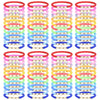 Zhlishqinjj 96 Pcs Colorful Friendship Heart Bracelets, Cute Clay Beads Bracelet Bulk Colorful Heart Friendship Surfer Bracelets