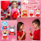 Blueweenly 12 Pcs Valentine'S Exchange Gifts For Kids Valentine Mini Animal Plush Toys Bulk Small Stuffed Animal With Heart Vale