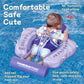 Mambobaby Float With Canopy Size Improved Non Inflatable Infant Pool Float Smart Mambo Float Swim Trainer Add Tail Baby Swim Flo
