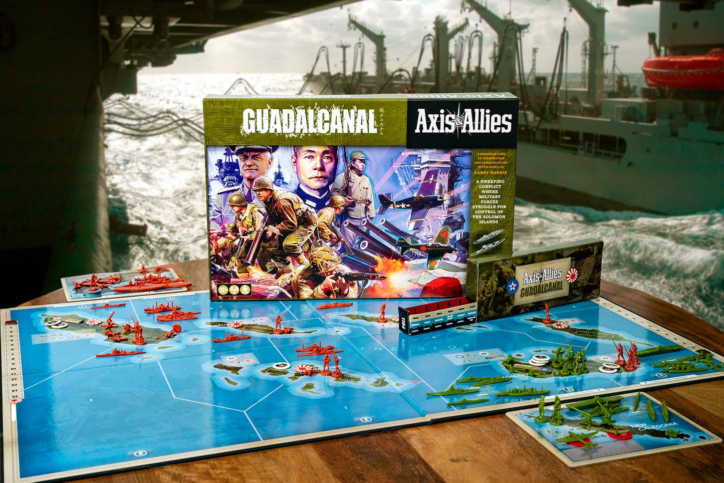 Renegade Game Studios Axis & Allies: Guadalcanal Strategy Board Game For 2 Players | Ages 12+ | 120-80 Min