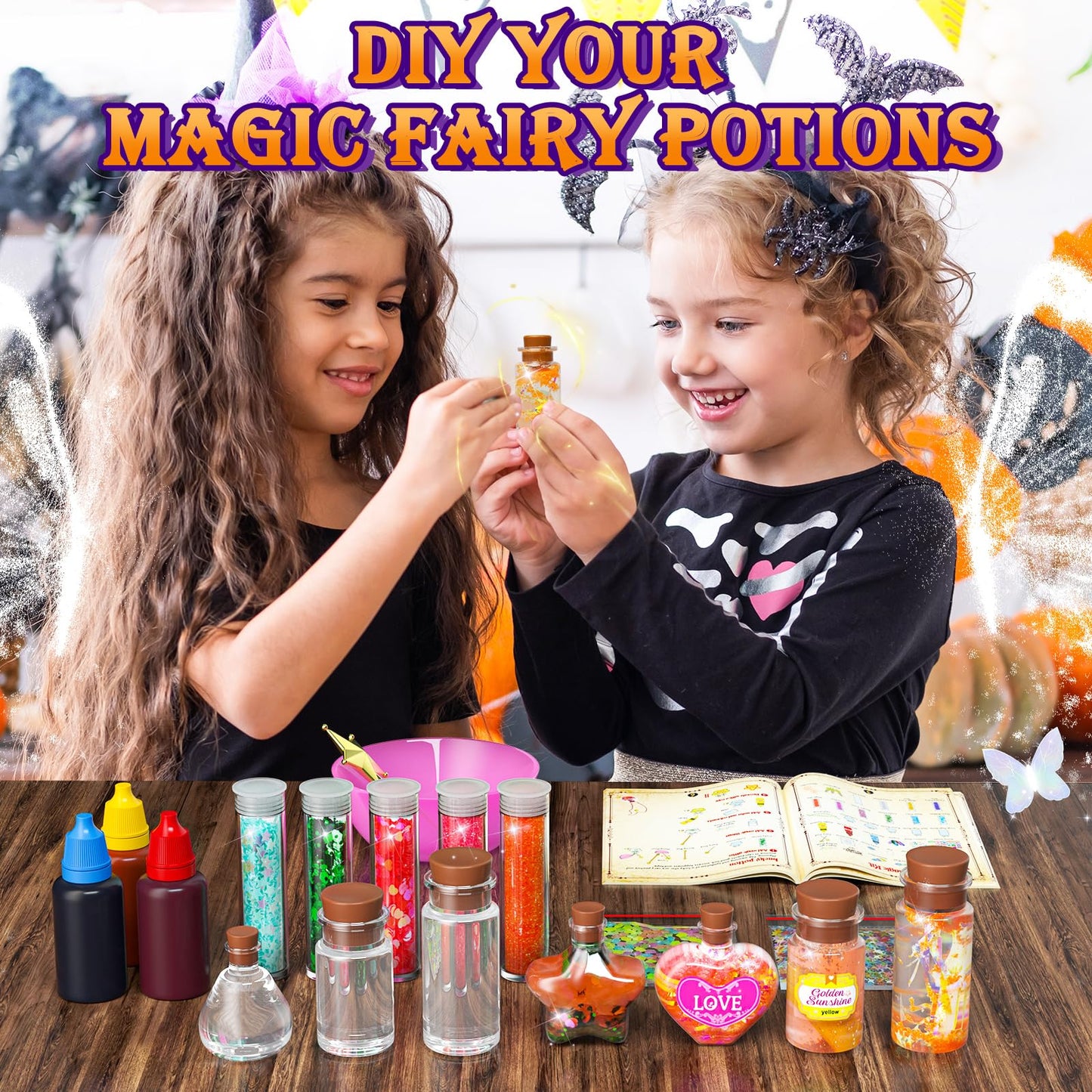 Gorispi Magic Potion Kit For Girls - Fairy Potions Kit 22 Potions Magic Mix Kit For Kids 6 7 8 9 10 12+ Years Mystery Potion Mak
